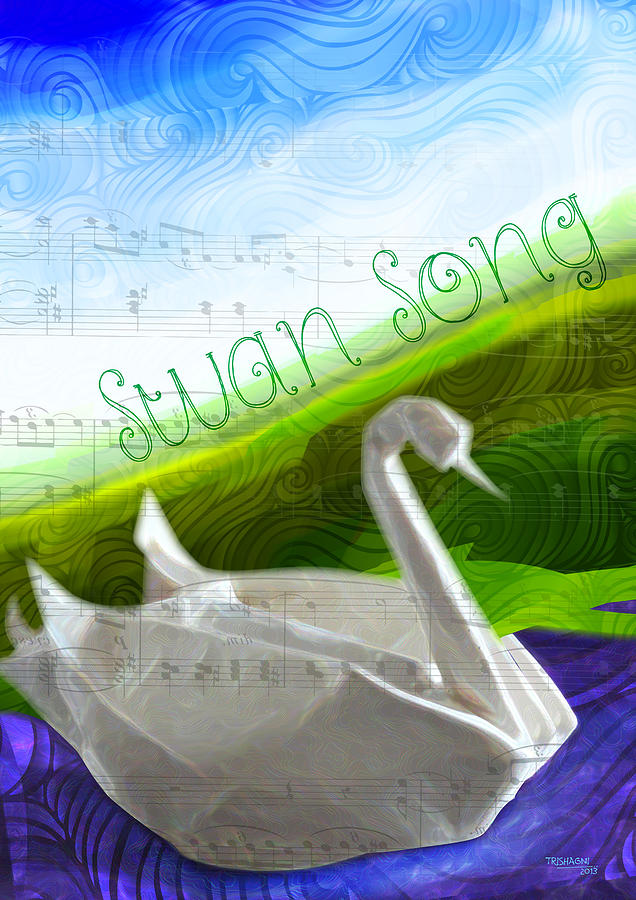 Swan Song Digital Art by Trishagni Naik Pixels