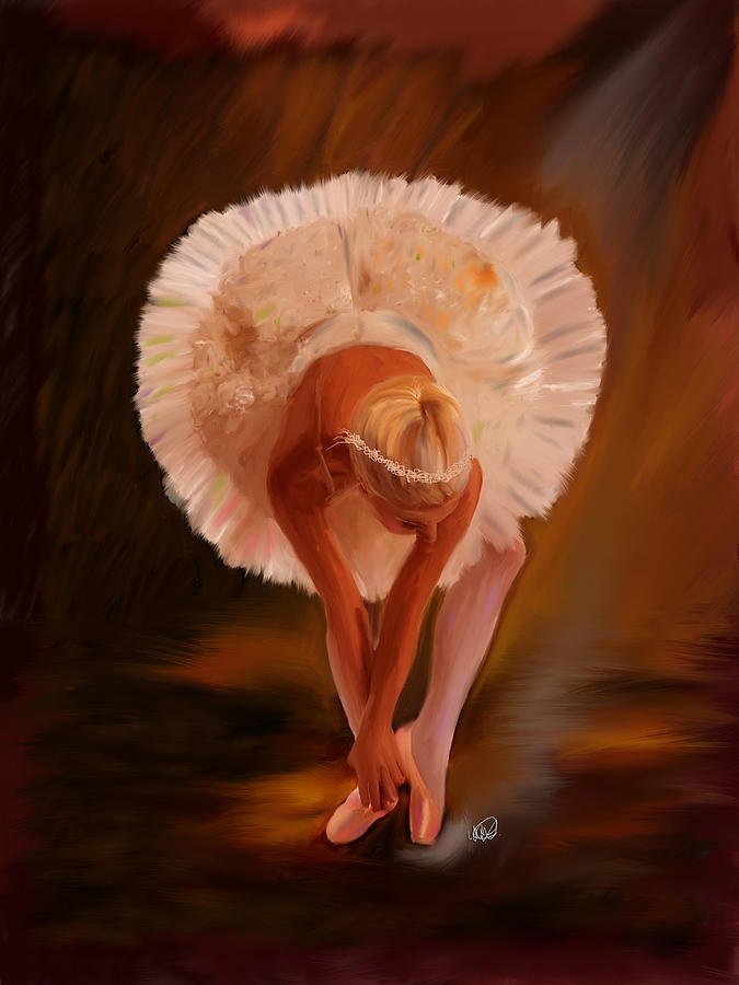 Swan Warming Up 1 Painting by Angela Stanton