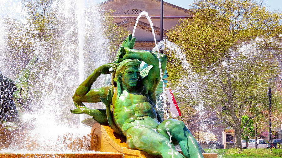 Swann Fountain Gods Photograph by Art Dingo