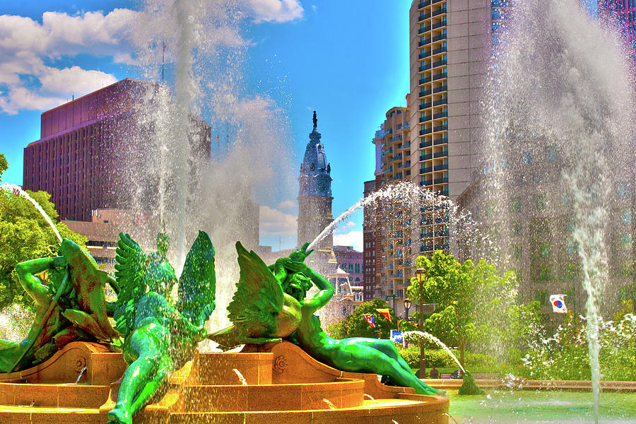 Swann Memorial Fountain - HDR Photograph by Lou Ford