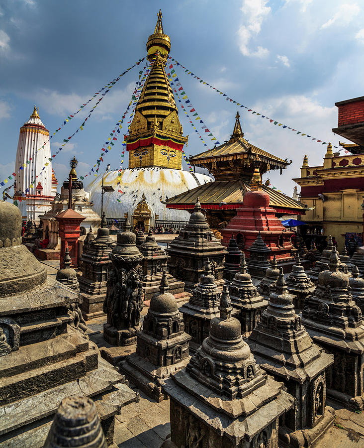 Architecture Photograph - Swayambhunath, Kathmandu, Nepal by Feng Wei Photography