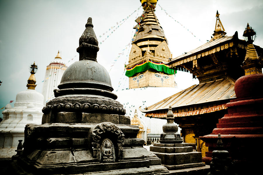 swayambhunath stupa Kathmandu Photograph by Raimond Klavins