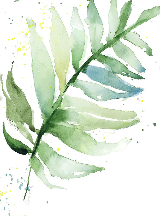Swaying Painting - Swaying Palm Fronds II by Lanie Loreth