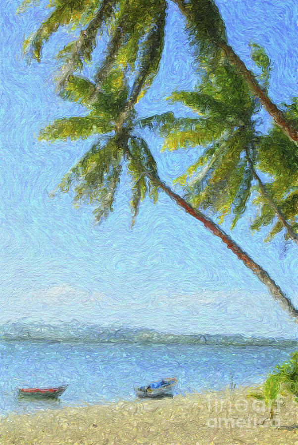 Swaying Palms Digital Art by Diane Macdonald