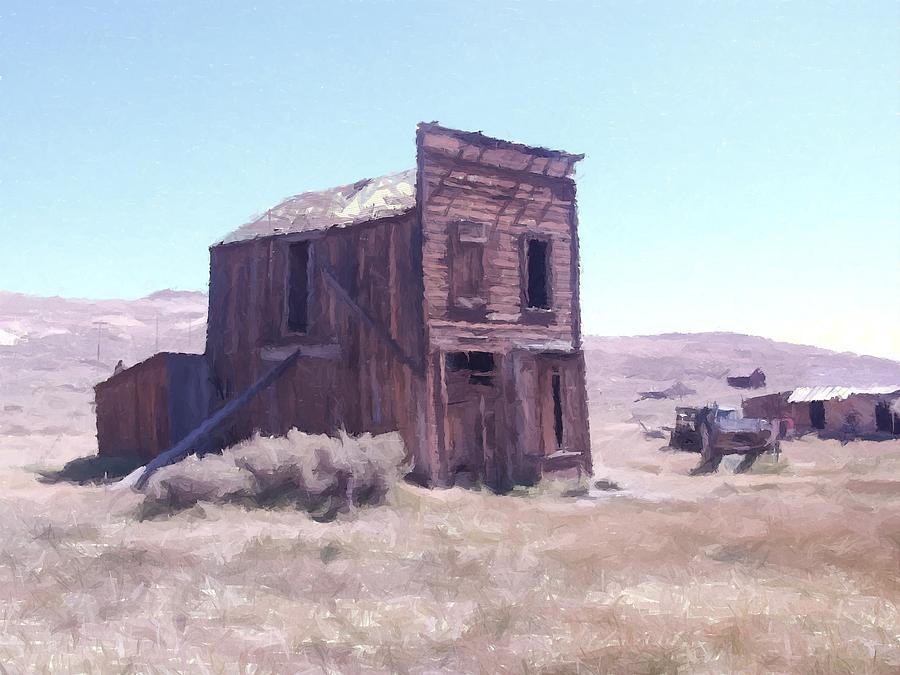 Swazy Hotel Bodie California Painting by Kevin Heaney