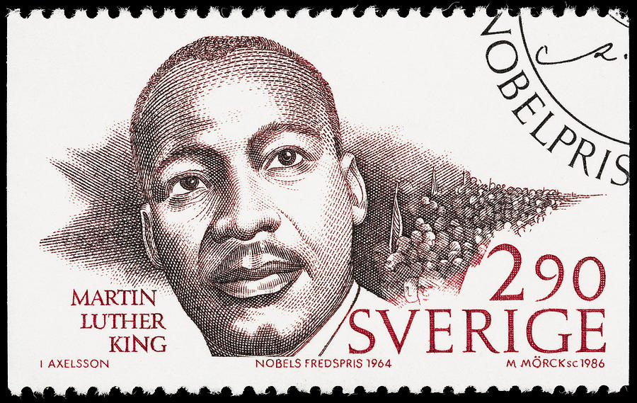 Sweden Martin Luther King Jr postage stamp Photograph by PictureLake