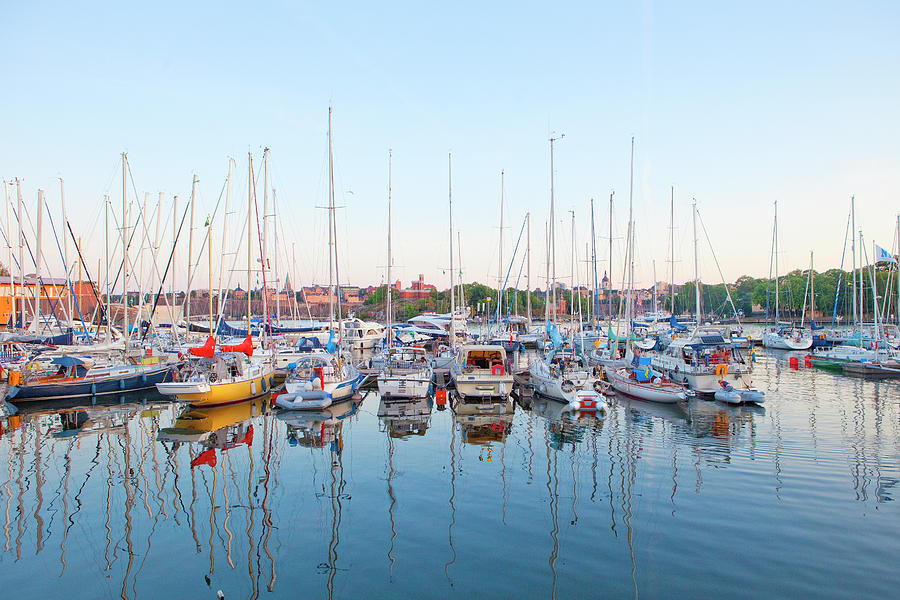 Sweden, Stockholm - Sailboats Photograph by Panoramic Images