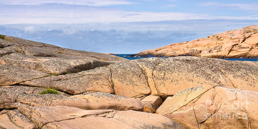 Swedish Cliffs Panorama Photograph by Lutz Baar