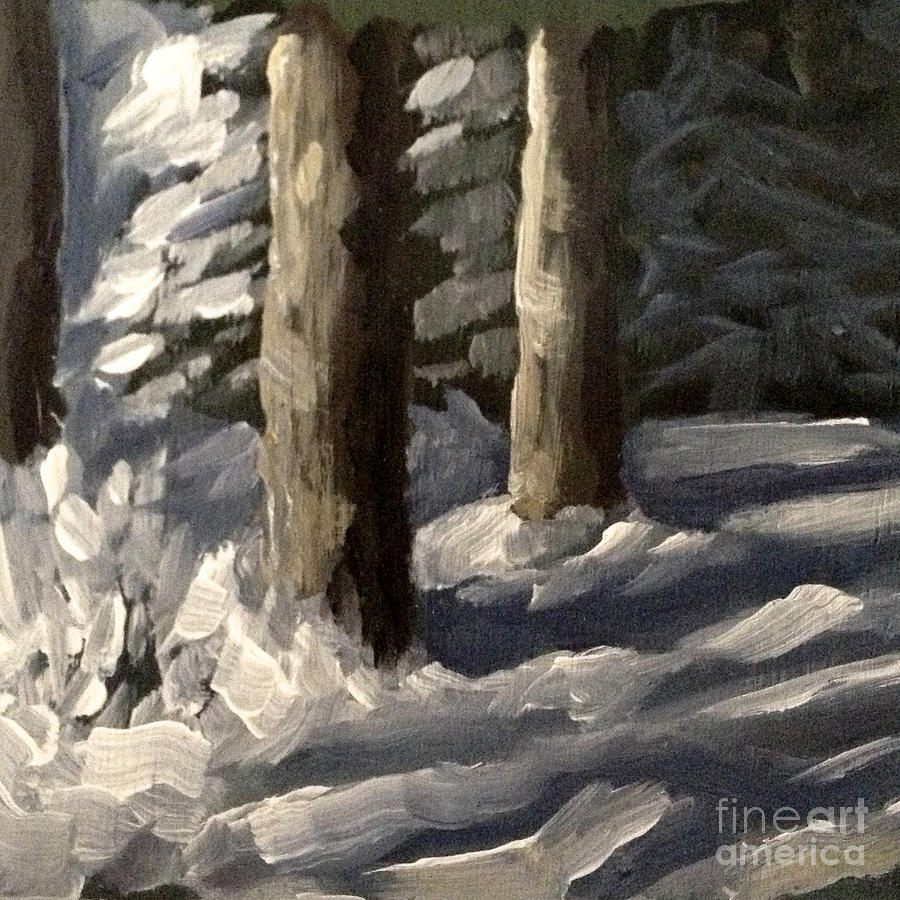 Swedish Winter Light Painting by Ric Nagualero
