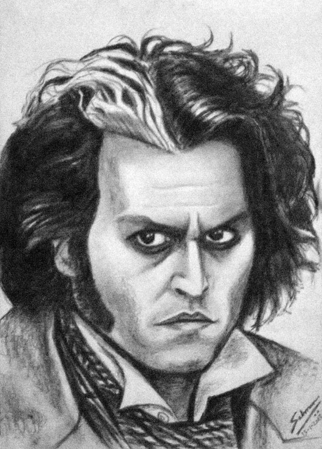 Johnny Depp as Sweeney Todd Drawing by Salman Ravish