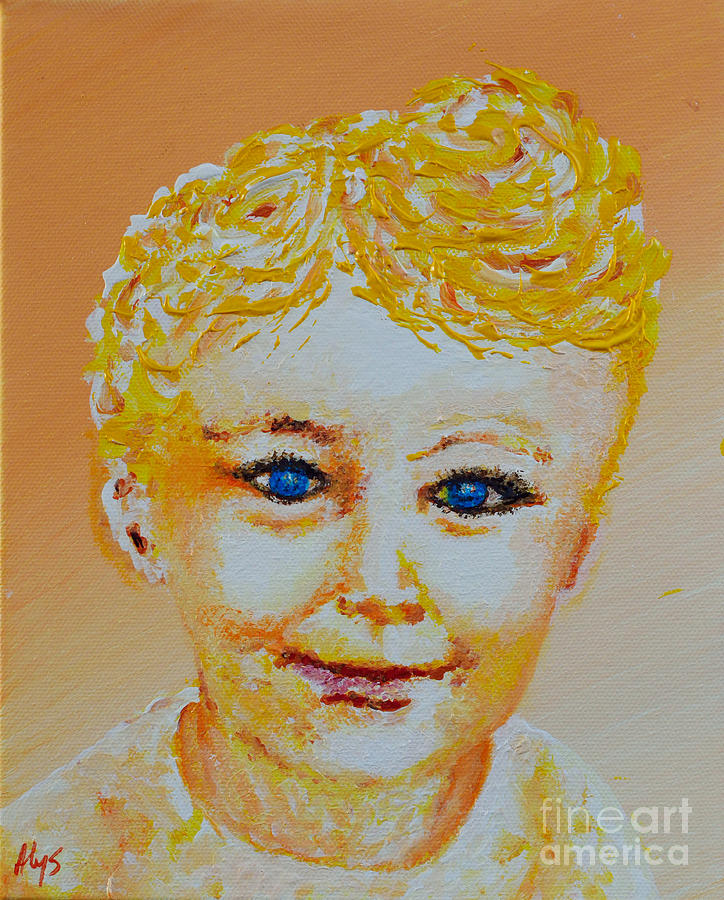 Sweet Boy Painting by Alys Caviness-Gober