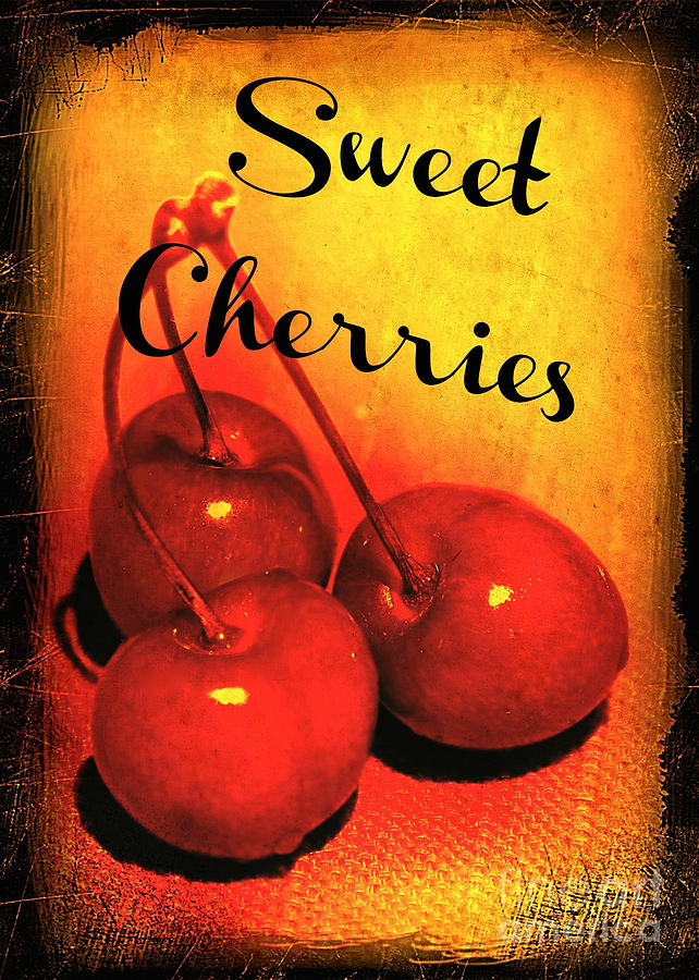 Sweet Cherries - Kitchen Art Photograph by Carol Groenen