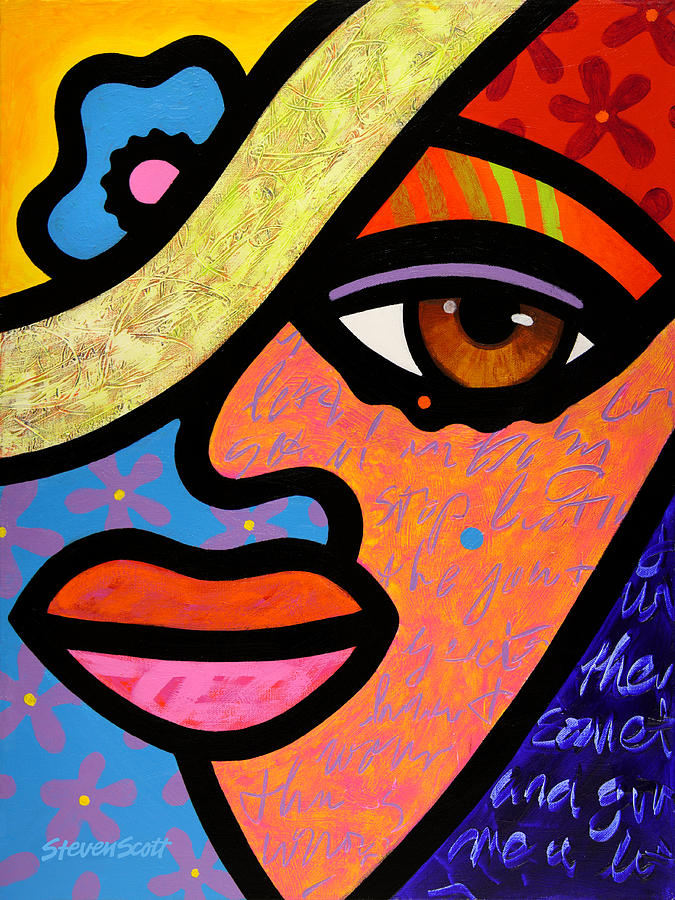 Sweet City Woman Painting by Steven Scott