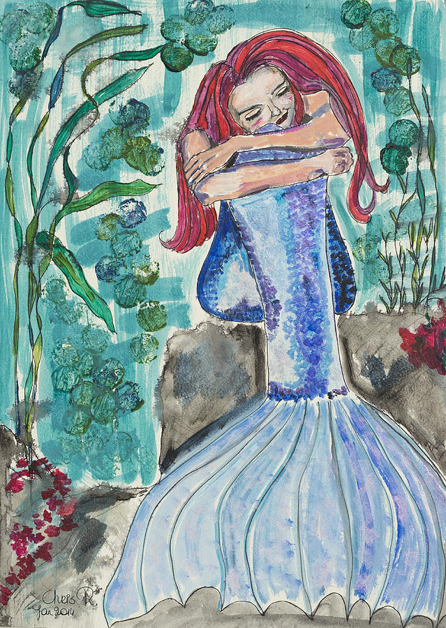 Mermaid Painting - Sweet Dreams Aquarius by Christel Roelandt