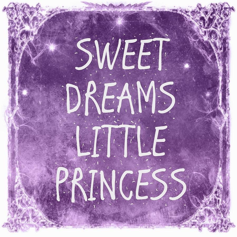 Sweet Dreams Purple Digital Art by Melissa Bittinger