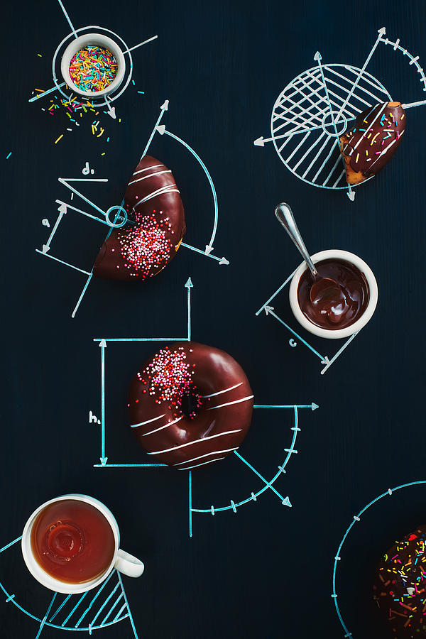 Sweet geometry of donuts Photograph by Dina Belenko Photography