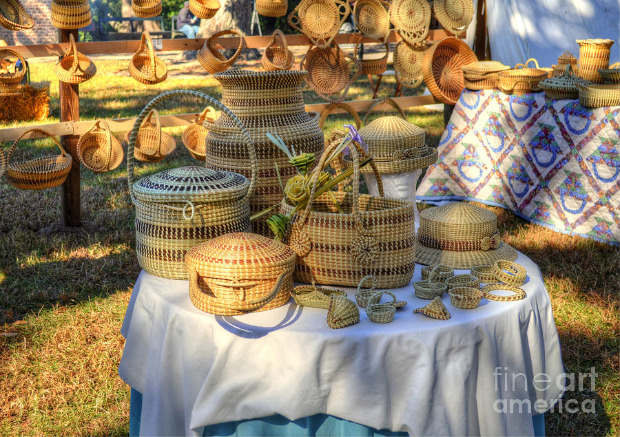Sweet Grass Baskets Photograph by Kathy Baccari