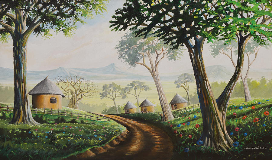 Sweet Home Painting by Anthony Mwangi