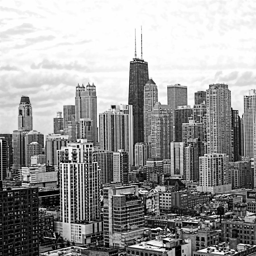 Sweet Home Chicago BW Photograph by Jenny Hudson