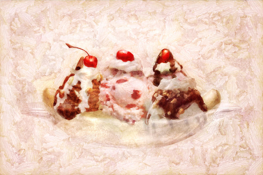 Ice Cream Photograph - Sweet - Ice Cream - Banana split by Mike Savad