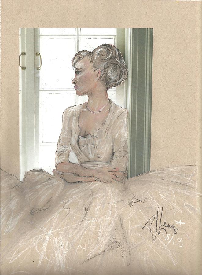 Portrait Drawing - Sweet Lady Anne by PJ Lewis
