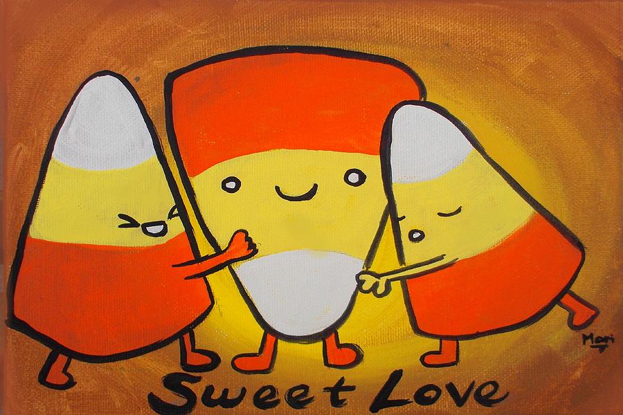 Sweet Love Painting by Marisela Mungia