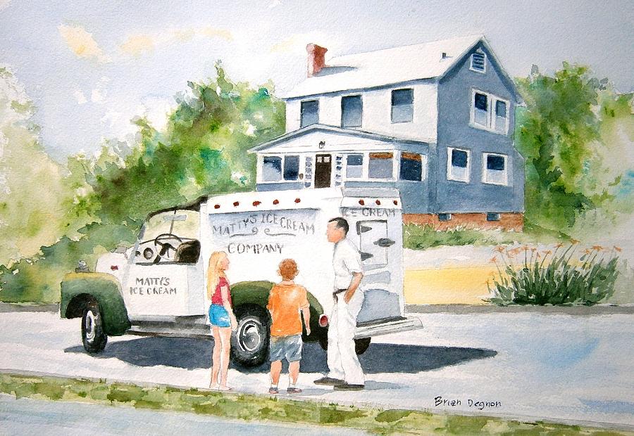 Ice Cream Painting - Sweet Memories  by Brian Degnon