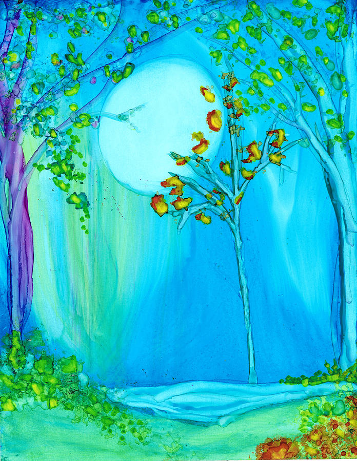 Sweet Night Painting by Kelly Dallas