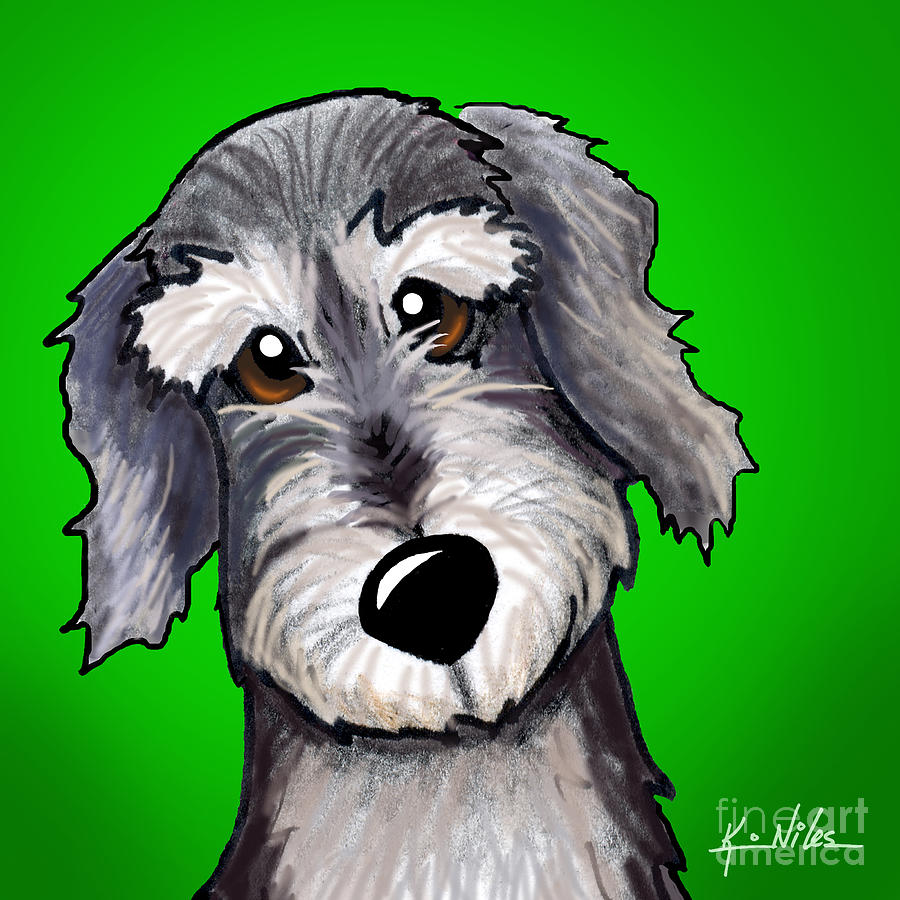 Schnauzer Mix Digital Art - Sweet Olivia by Kim Niles Schnauzer Mix Digital Art - Sweet Olivia by Kim Niles