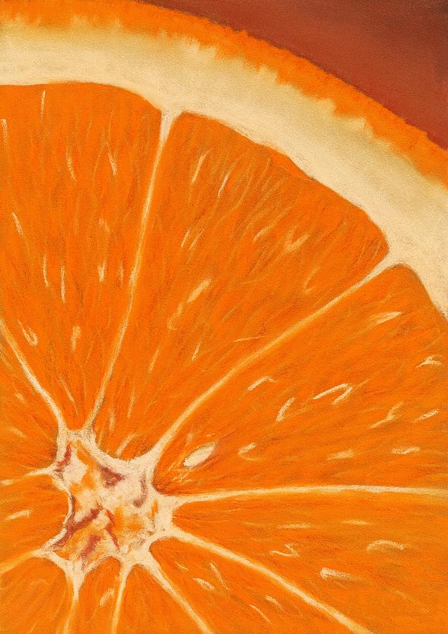 Sweet Orange Painting by Anastasiya Malakhova