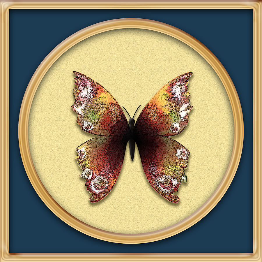 Sweet Pea Butterfly Painting by Deborah Runham