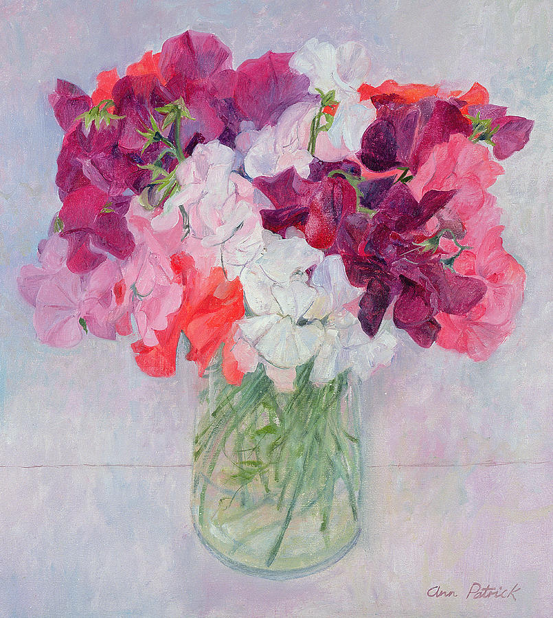 Still Life Painting - Sweet Peas by Ann Patrick