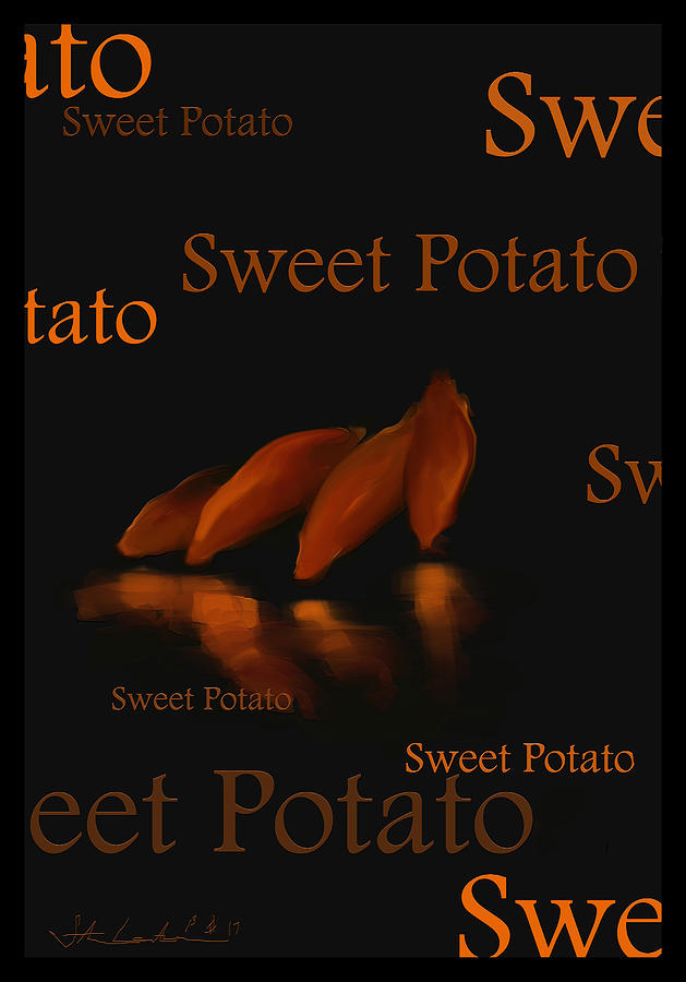 Sweet Potato - Fruit and Veggie Series - #17 Painting by Steven Lebron Langston