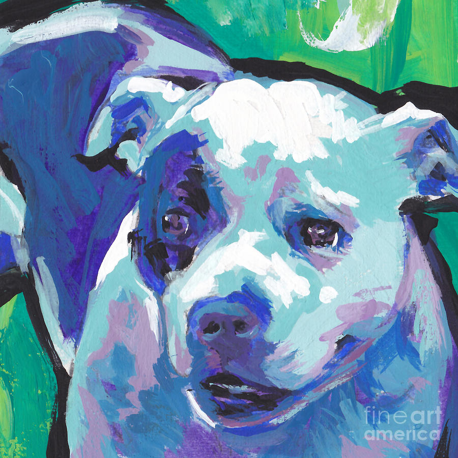 Sweet Staffy Painting by Lea S