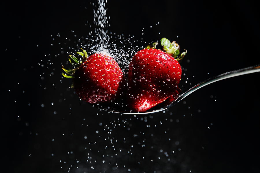 Sweet Twin Strawberries Photograph by David Andersen