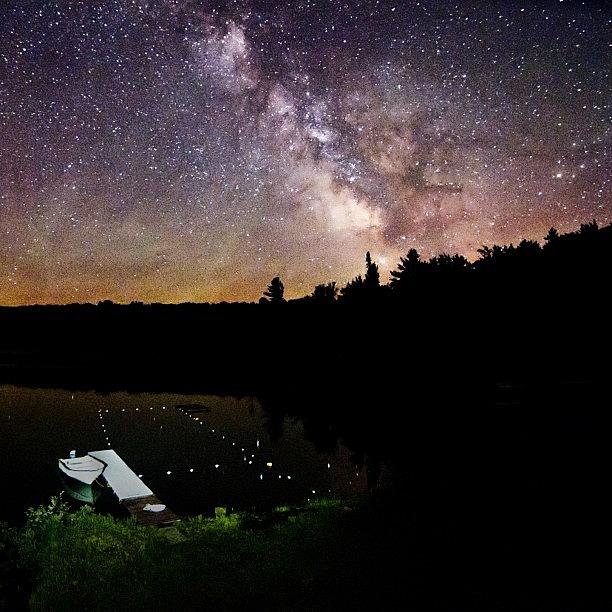 Mountain Photograph - Sweet View Of The Milky Way Galaxy by Kurt Von Weisenstein