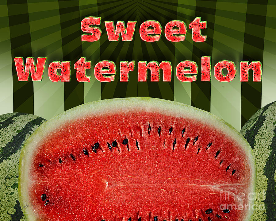 Nature Digital Art - Sweet Watermelon by Peter Awax