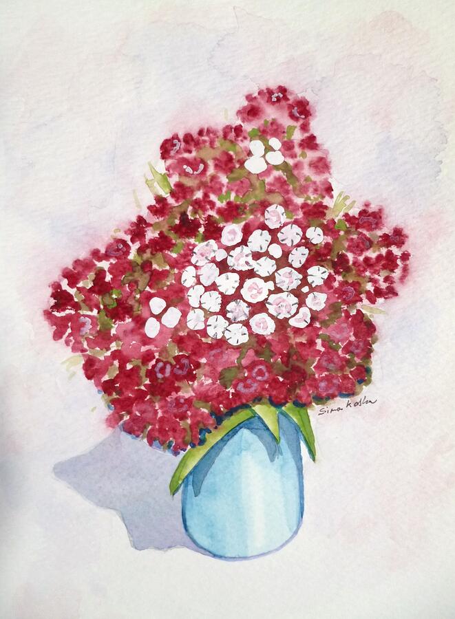 Sweet William 2 Painting by Simon Kershaw - Fine Art America