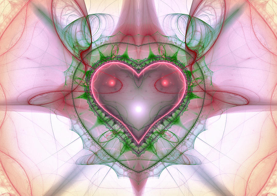 Sweetheart Fractal Digital Art by Mary Almond