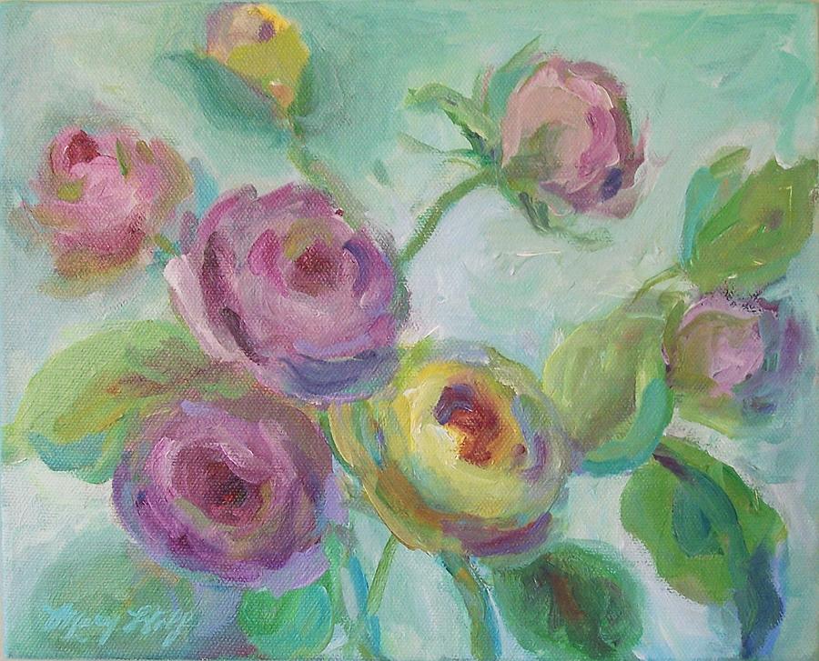 Sweetness Floral Painting Painting by Mary Wolf