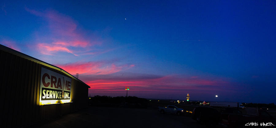 Crane Photograph - Sweetwater Texas Sunrise by Chris Martin