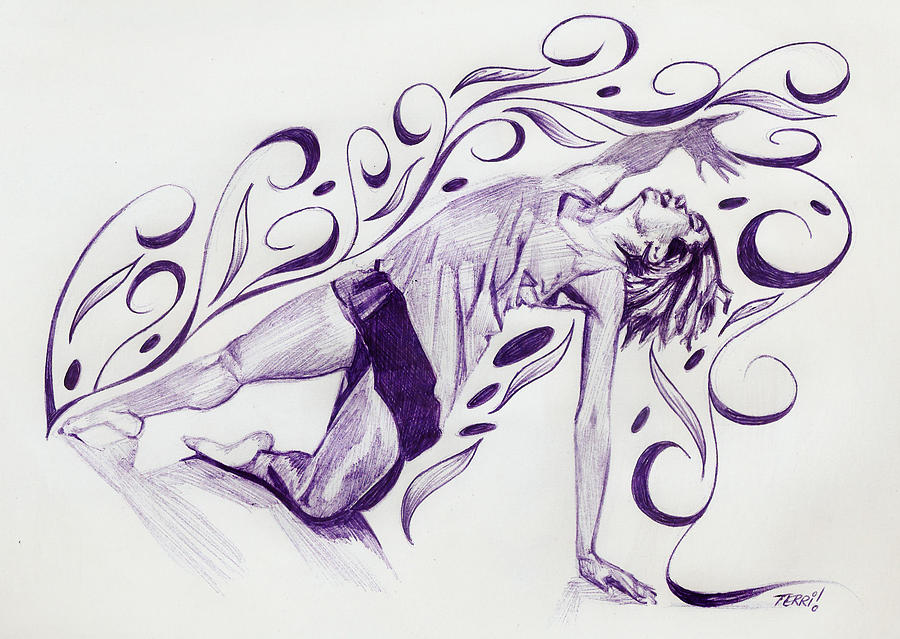 Swept Up Drawing by Terri Meredith