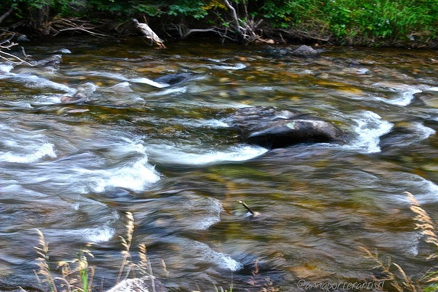 Swift Moving Stream In The Flatirons Photograph By Anna Porter - Fine 