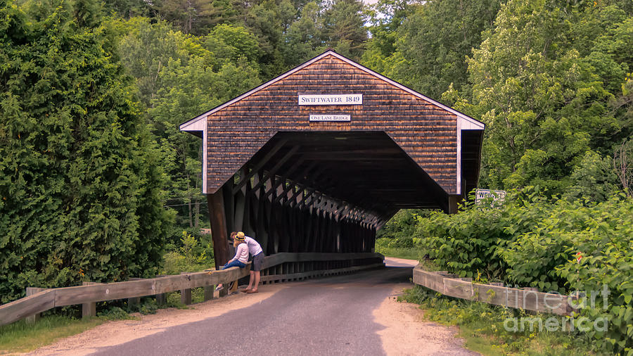 Swiftwater Covered Bridge. Photograph by New England Photography