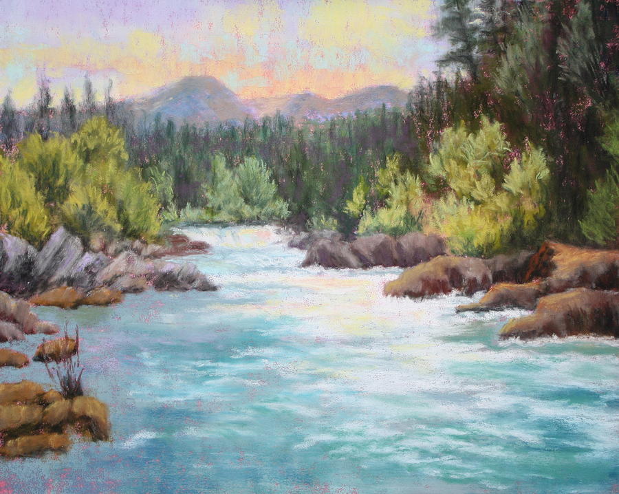 Swiftwater Painting by Nancy Jolley