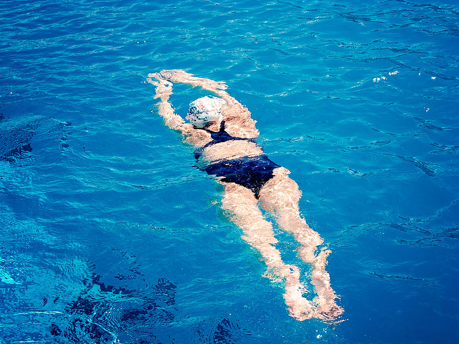 Blue Photograph - Swim 2 by Juli Cromer
