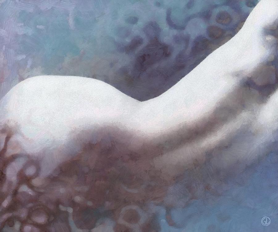 Woman Digital Art - Swim by Gun Legler