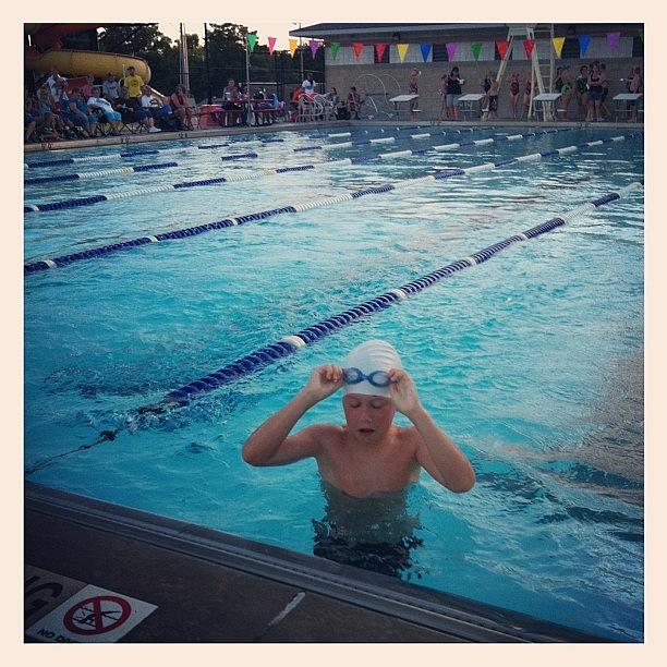 Swim Photograph - #swim #meet #cousin #race #freestyle by Megan Batrez