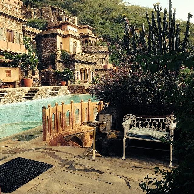 Swimming Pool At Neemrana Fort Palace Photograph by Anant Chhibber