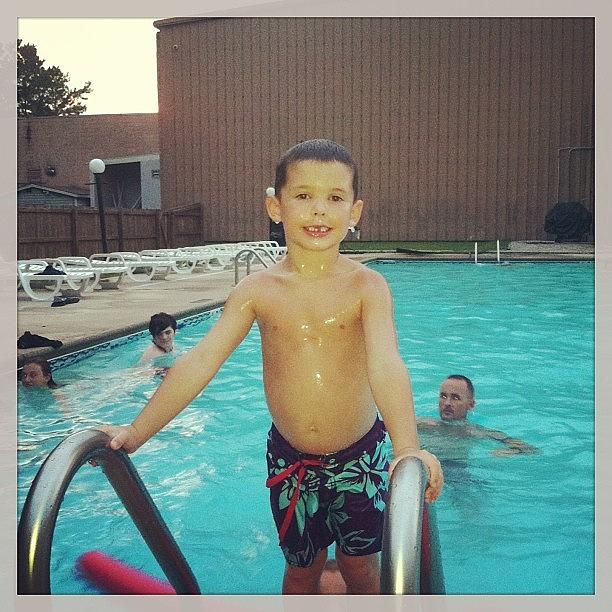 Swimming With Luke..he Looks So Old In Photograph by Lauren Andrews